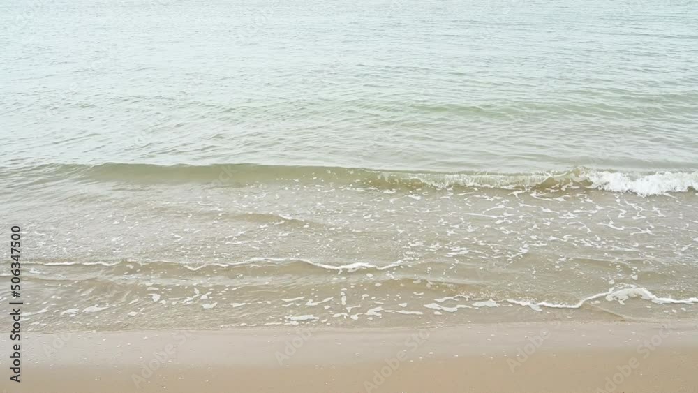 landscape of sand beach with sea wave in the beautiful day landscape of sand beach with sea wave in the beautiful day