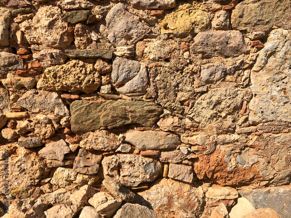 Obraz premium Marmaris, Muğla, Turkey. Cleopatra Island. Ancient city of Kedrai ruins