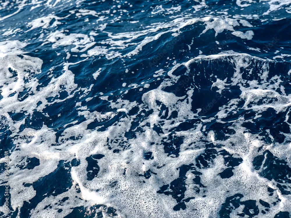 Fototapeta premium Background shot of aqua sea water surface