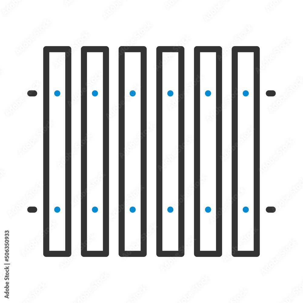 Icon Of Construction Fence In Ui Colors Icon Of Construction Fence In Ui Colors