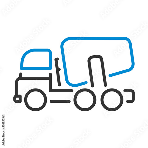 Icon Of Concrete Mixer Truck