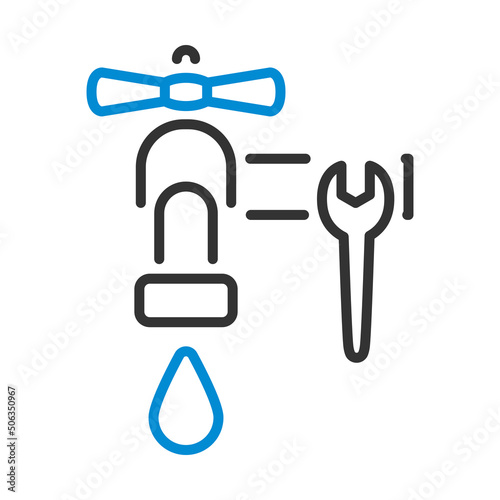 Icon Of Wrench And Faucet