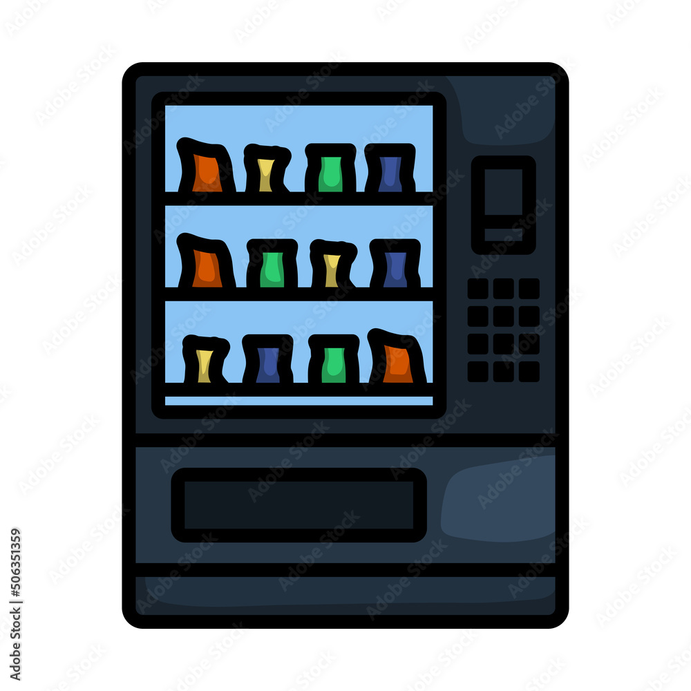 Icon Of Food Selling Machine Icon Of Food Selling Machine