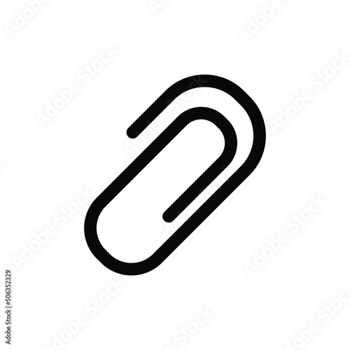 Paperclip icon vector graphic illustration