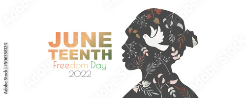 Juneteenth Freedom Day 2022 banner.