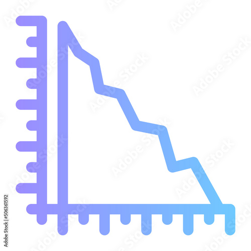 statistics gradient icon