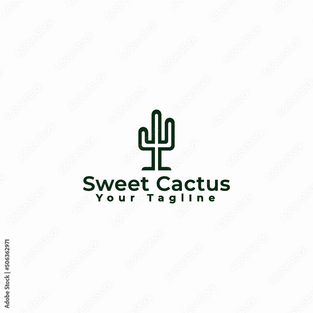 Modern cactus template premium vector Modern cactus template premium vector