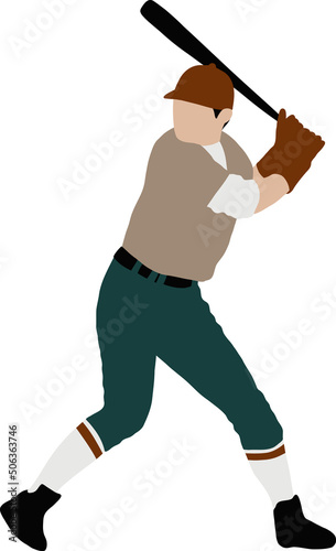 batter with a bat beats a baseball