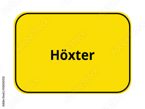 Ortseingangsschild - Höxter