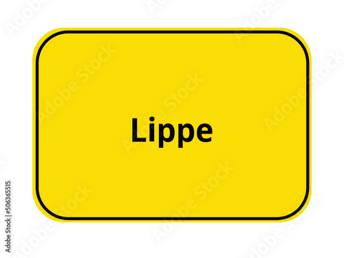 Ortseingangsschild - Lippe