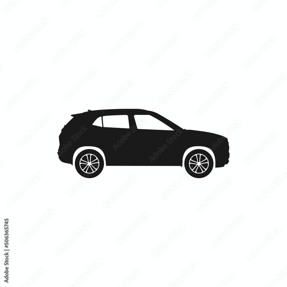 The Best SUV Car Silhouette Style Sports Illustration Vector For Automotive Design And SUV Cars Design