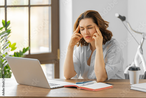 woman working in the office