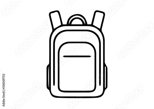 illustration of a school bag  in vector