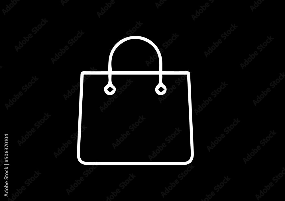 illustration of hand bag in vector illustration of hand bag in vector