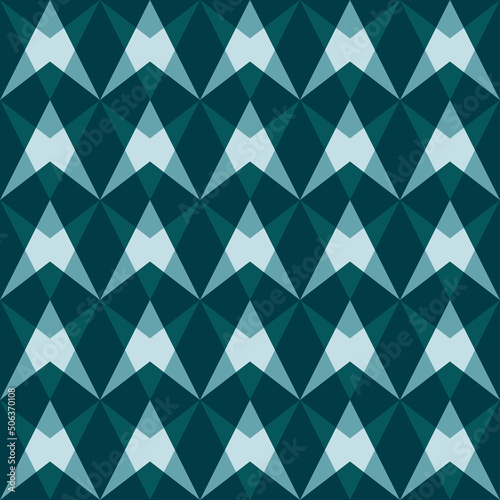 Abstract seamless geometric pattern of arrows and diagonals. Vector illustration