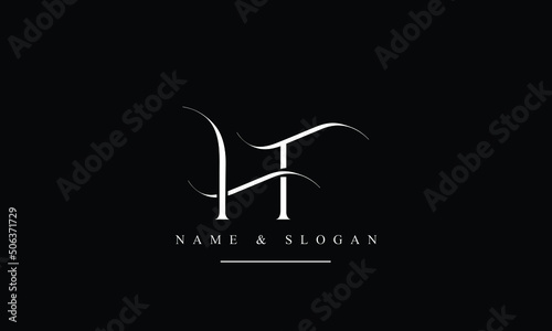 TH, HT, T, H abstract letters logo monogram