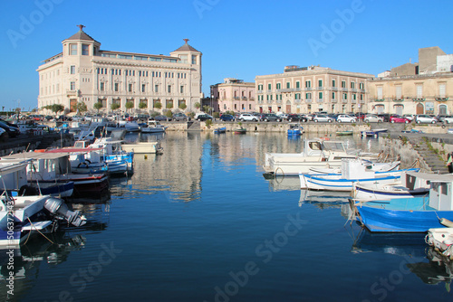 marina and quays in syracusa in sicily (italy)  © frdric
