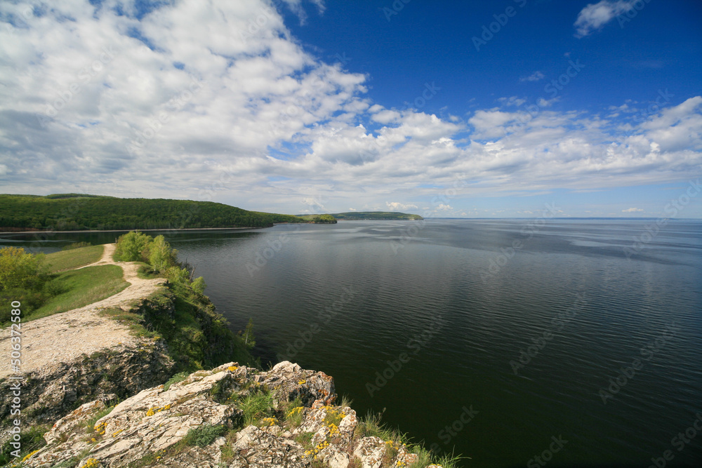 View of the Volga River, Samara, Russia.