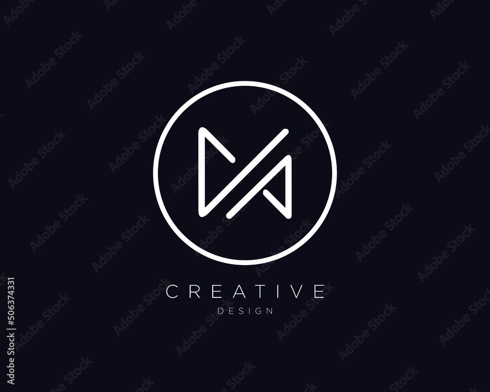 Creative and Minimalist Letter M Logo Design Icon, Editable in Vector Format in Black and White Color Creative and Minimalist Letter M Logo Design Icon, Editable in Vector Format in Black and White Color