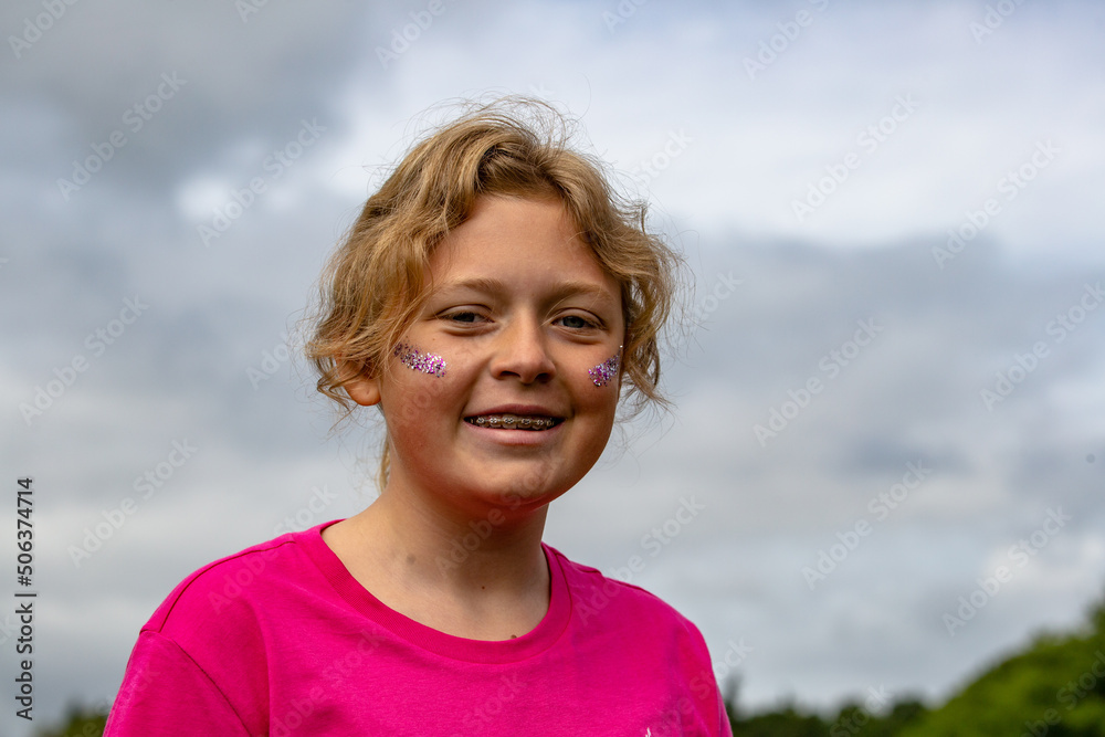 portrait of a smiling child portrait of a smiling child