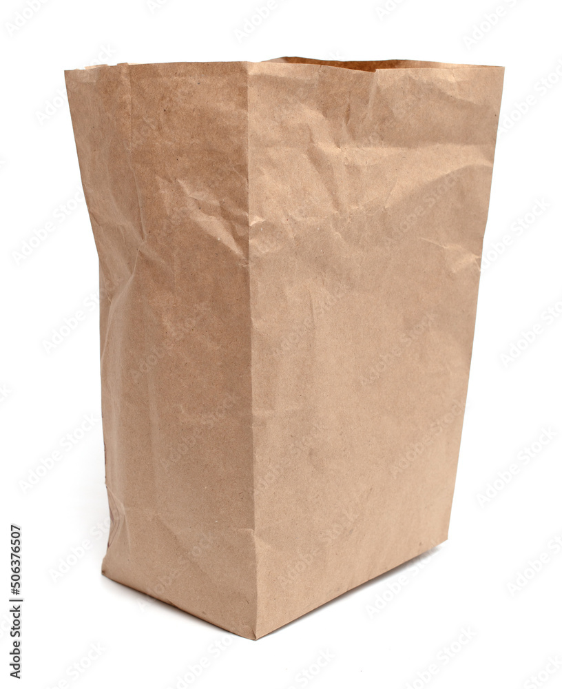 Cardboard package on a white background. Cardboard package on a white background.