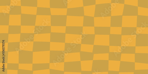 Retro checkerboard background for print design. Geometric background. Psychedelic retro checkerboard. Abstract vector pattern. Psychedelic wallpaper. Optical pattern. Abstract texture