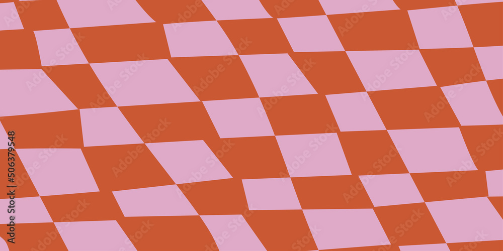 Retro checkerboard background for print design. Geometric background. Psychedelic retro checkerboard. Abstract vector pattern. Psychedelic wallpaper. Optical pattern. Abstract texture Retro checkerboard background for print design. Geometric background. Psychedelic retro checkerboard. Abstract vector pattern. Psychedelic wallpaper. Optical pattern. Abstract texture