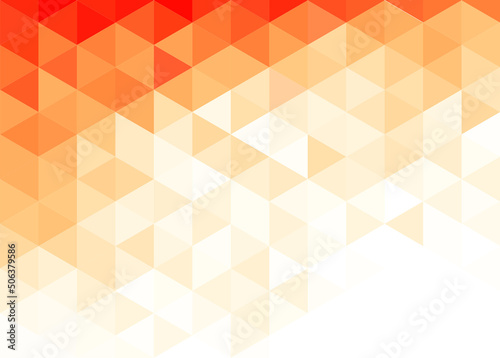 Abstract triangular background.Orange geometric pattern.