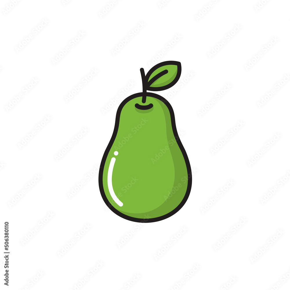 Avocado fruit icon design vector Avocado fruit icon design vector