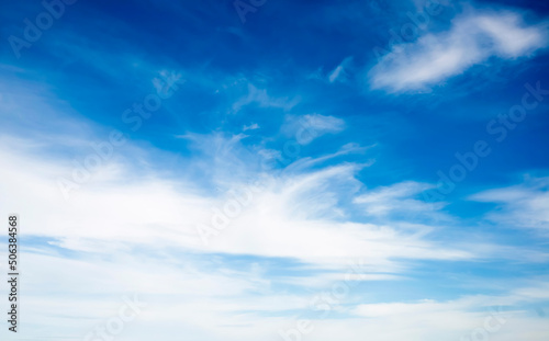 Blue sky with white clouds