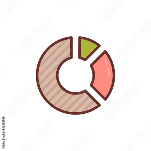 Market Share icon in vector. Logotype