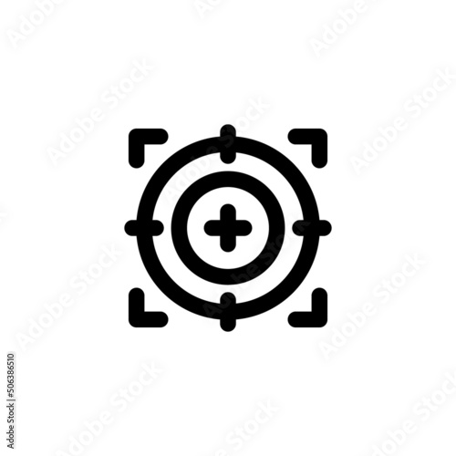 Focus icon in vector. Logotype