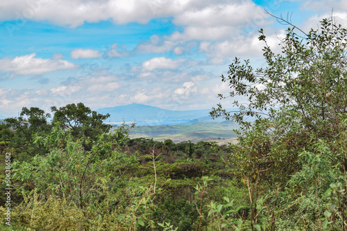 Scenic view of landscapes against sky at Naivasha, Kenya