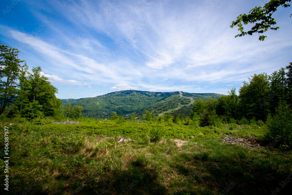 Z widokiem na szczyt Beskidów - With a view of the Beskids peak Z widokiem na szczyt Beskidów - With a view of the Beskids peak