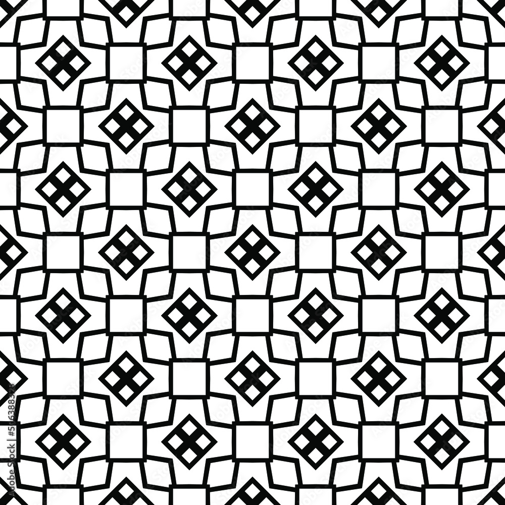 Vector seamless pattern. Modern stylish texture. Monochrome geometric pattern. Abstract background with hexagonal and triangular texture. Black and white seamless grid line .Simple minimalist pattern. Vector seamless pattern. Modern stylish texture. Monochrome geometric pattern. Abstract background with hexagonal and triangular texture. Black and white seamless grid line .Simple minimalist pattern.