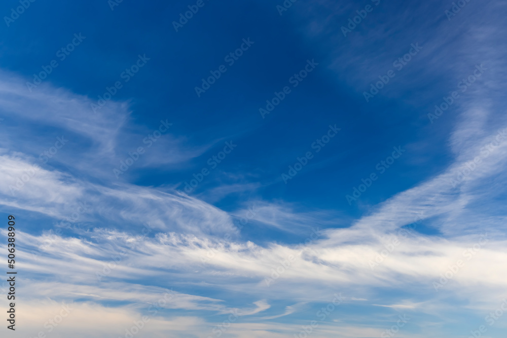 blue sky with clouds as background