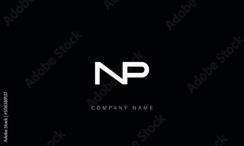 NP, PN, Abstract Letters Logo Monogram