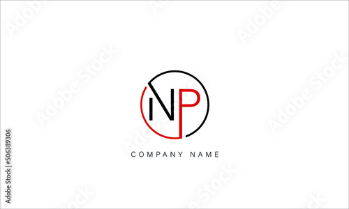 NP, PN, Abstract Letters Logo Monogram