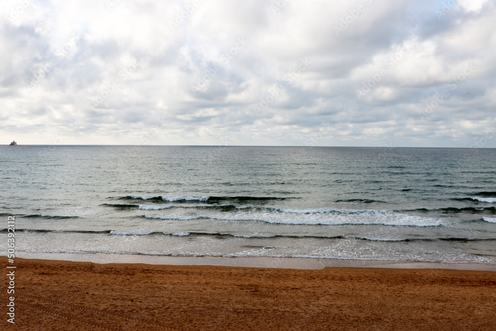 beach in the morning