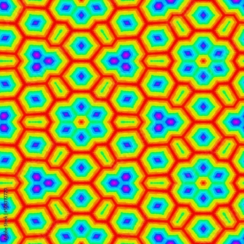 Abstract oil painting ornam...