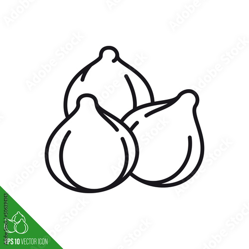Chick peas line icon vector illustration