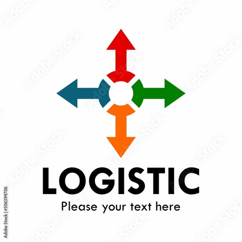 Logistic or other ways logo template illustration