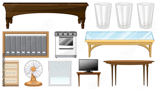 Many furniture and household appliances