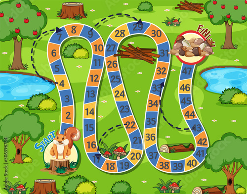 A squirrel boardgames template