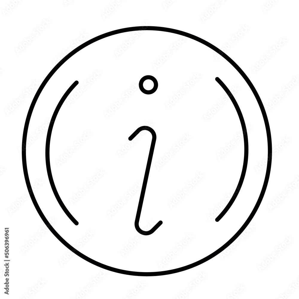 Information point thin line icon Information point thin line icon