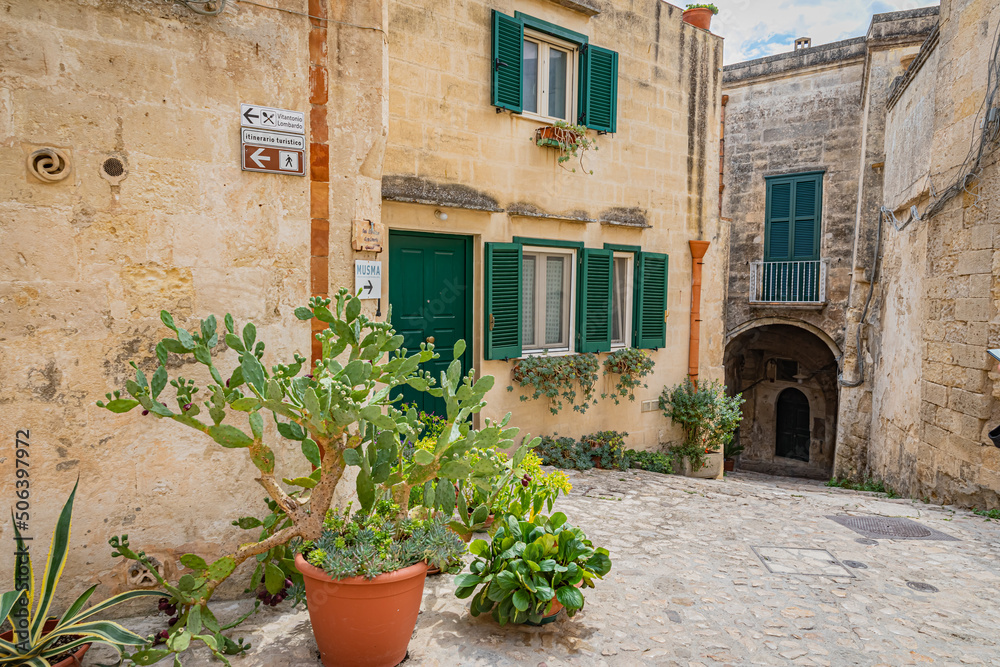 Fototapeta premium Matera is a city in the region of Basilicata, in Southern Italy.
