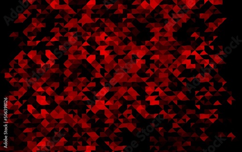 Dark Red vector texture in triangular style.