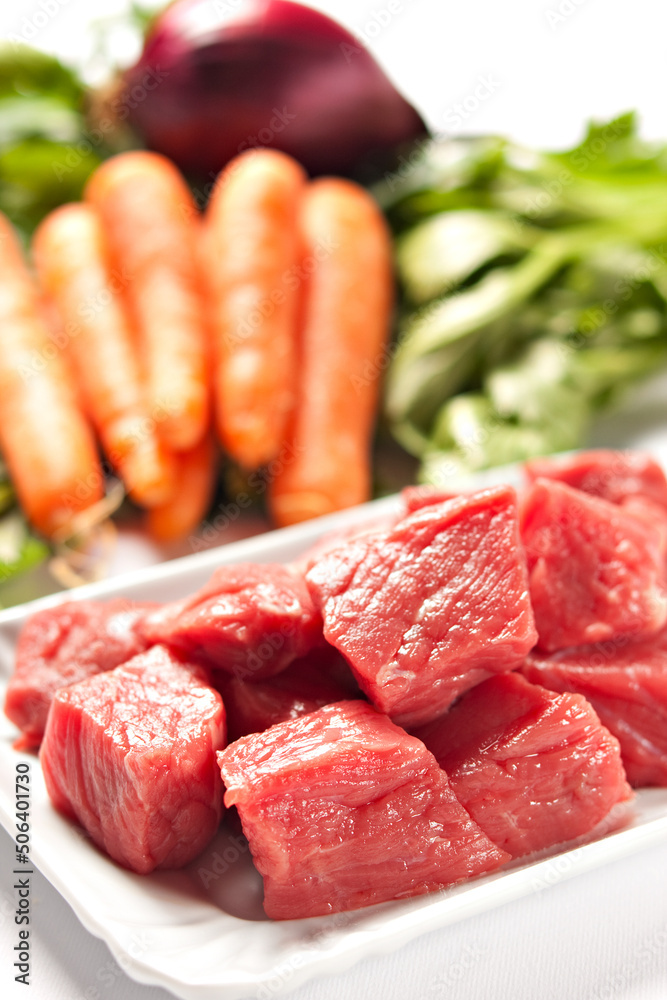 Raw Ingredients For A Traditional Beef Stew Recipe Raw Ingredients For A Traditional Beef Stew Recipe