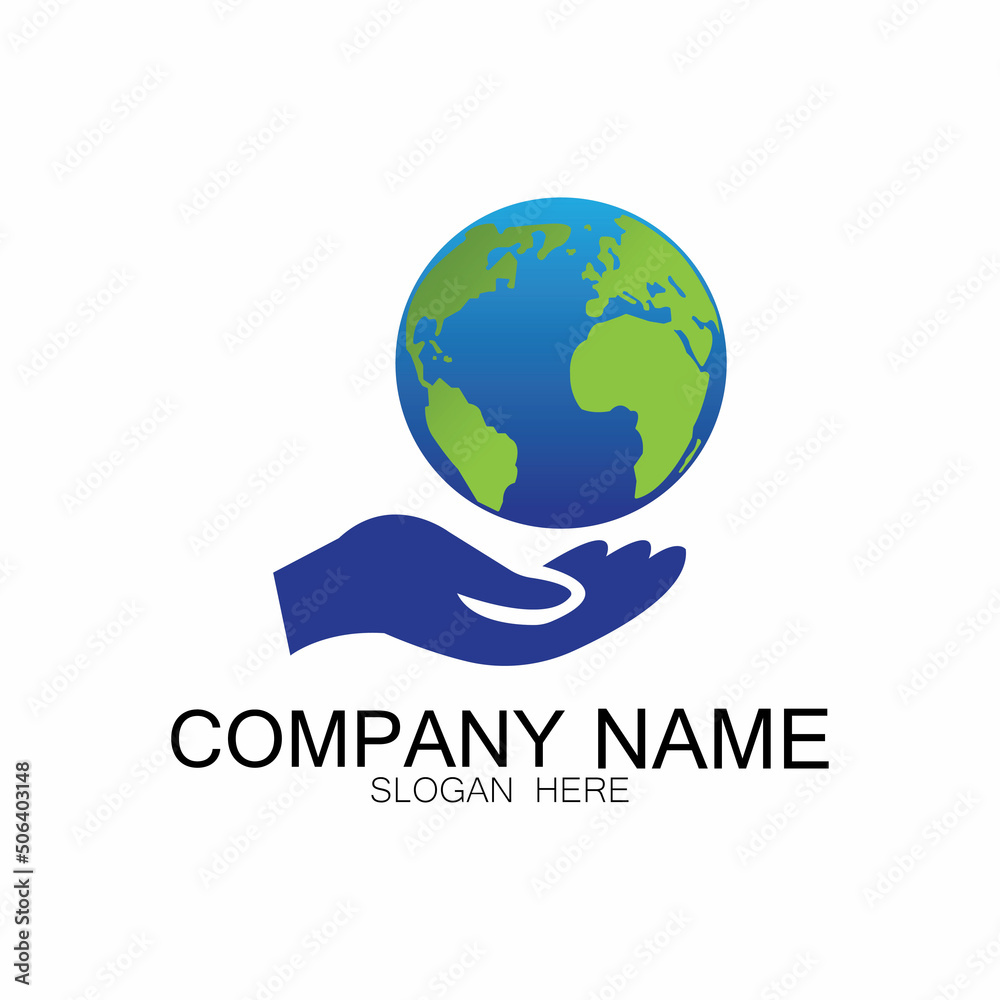 World logo designs vector icon