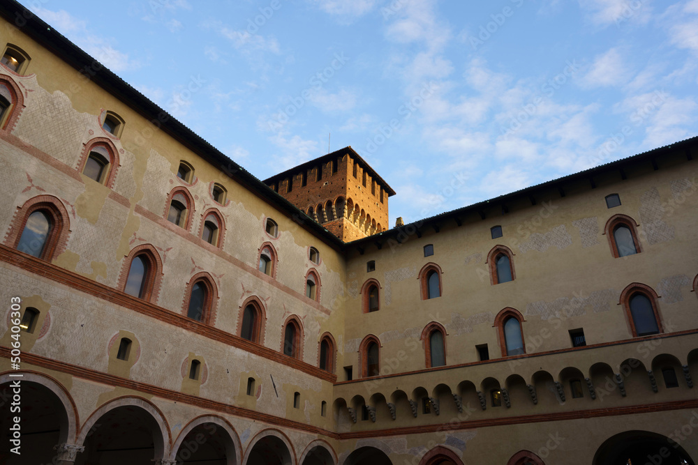 Milan, Italy: the castle known as Castello Sforzesco